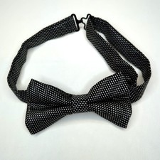 Bow tie Black and Gray Speckled Adjustable