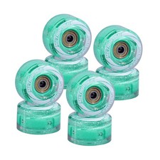 8 Pack 54mm x 32mm Roller Skate Wheels with Bearing ABEC-7 Installed, Indoor ...
