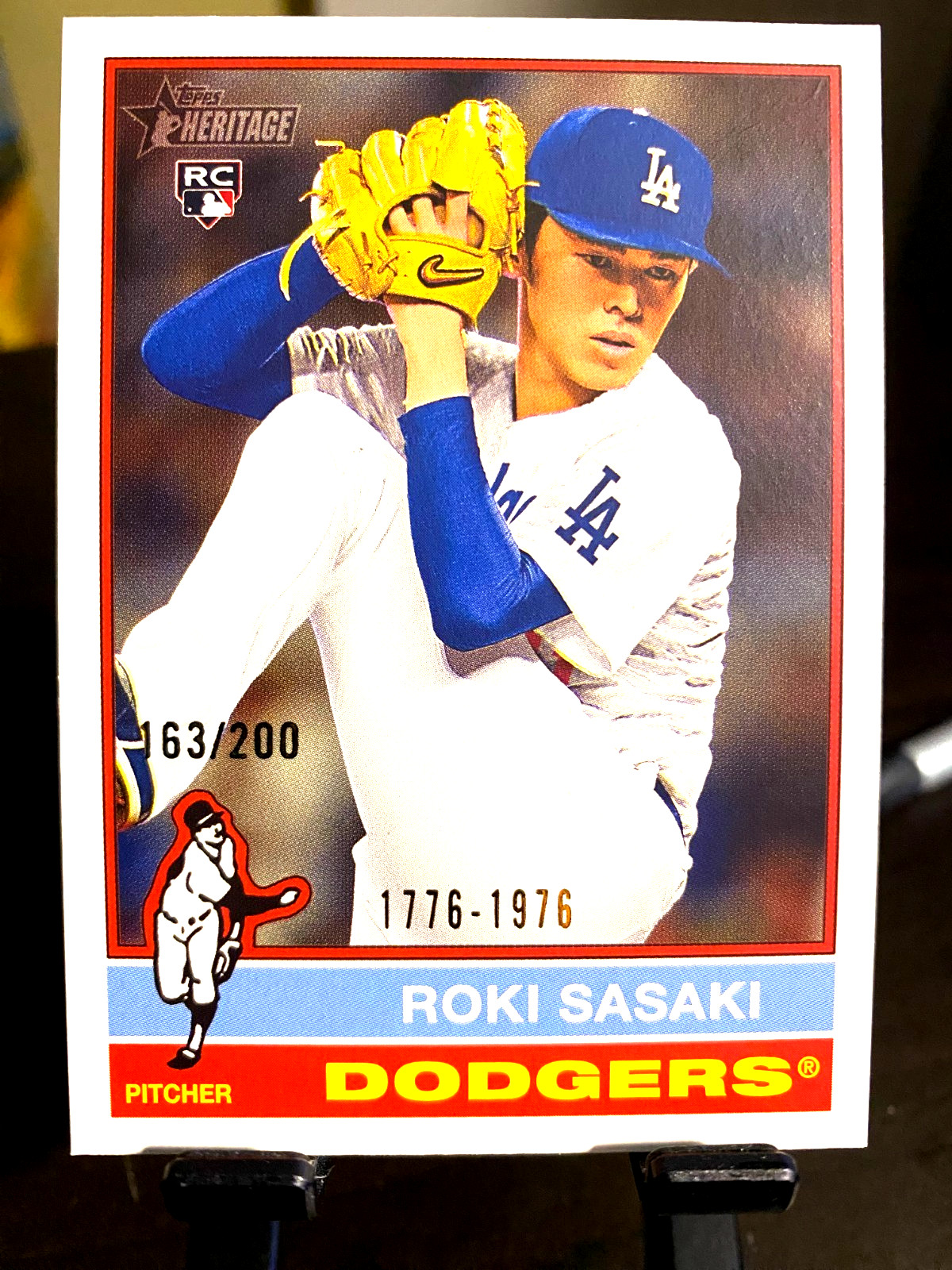 2025 Topps Heritage - Roki Sasaki #224 Bicentennial /200 (RC)