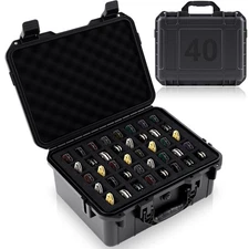 40 Folding Knife Case Waterproof Pocket Knife Holder Hard Sided Knives Storag...