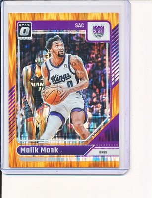 Malik Monk 2024-25 Donruss Optic Holo Orange Shock Prizms 148/225  -JM