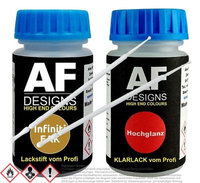 Für Infiniti EAK Beatnik Gold Metallic Lackstift Klarlack Lacktupfer Autolack Se