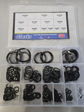 Glarks 319Pcs Carbon Steel Compression Type Wavy Wave Crinkle Spring Washers 