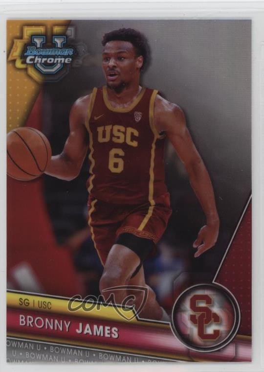 2023-24 Bowman U Chrome Image Variation Bronny James #95 1mo2