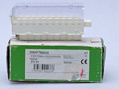 SCHNEIDER BMXFTB2000 PV01 Modicon 20-Way Screw Terminal Strip M340 PLC Modules