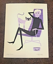 SHAG Josh Agle “Sam II” Unframed Serigraph Art Print Andy Warhol COA