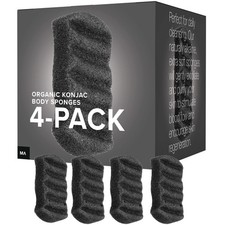 Konjac Exfoliating Organic Body Sponge  Gentle Daily Body Face Scrub/skincare 