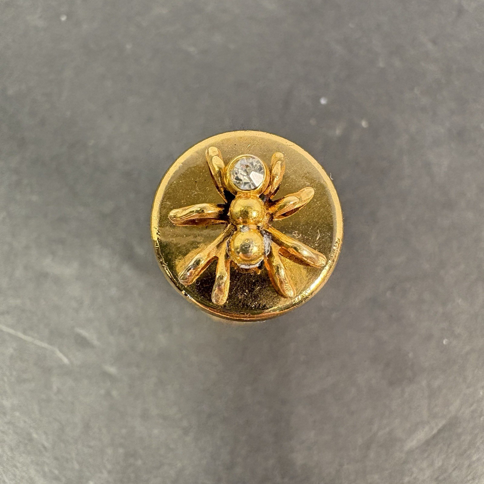 Vintage Rare Salvador Flato Spider Brass Lipstick Case