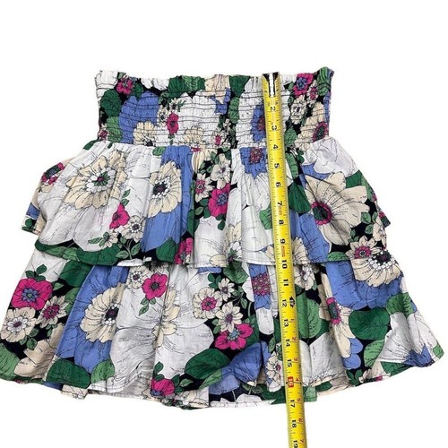Gap Kids Girls XXL Floral Ruffle Tiered Skort Smocked Waist Casual Spring Summer - Picture 3 of 8
