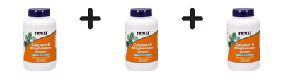 3 x Now Foods Calcium and Magnesium with Vitamin D3 and Zinc (152,64 EUR/kg)
