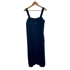Everlane Japanese GoWeave Picnic Dress 6 Black Sleeveless
