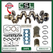 KIA CEED TUCSON 1.6 CRDI D D4FE CRANKSHAFT MAIN BIG END BEARINGS SET REBUILD KIT