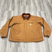 Carhartt Detroit Jacket Mens Size 3XL Duck Blanket Lined Relaxed Fit