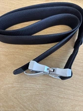 Chairs Men’s Quick Release 1.5”by48” Black Belt Sliver Buckle Adjustable Size