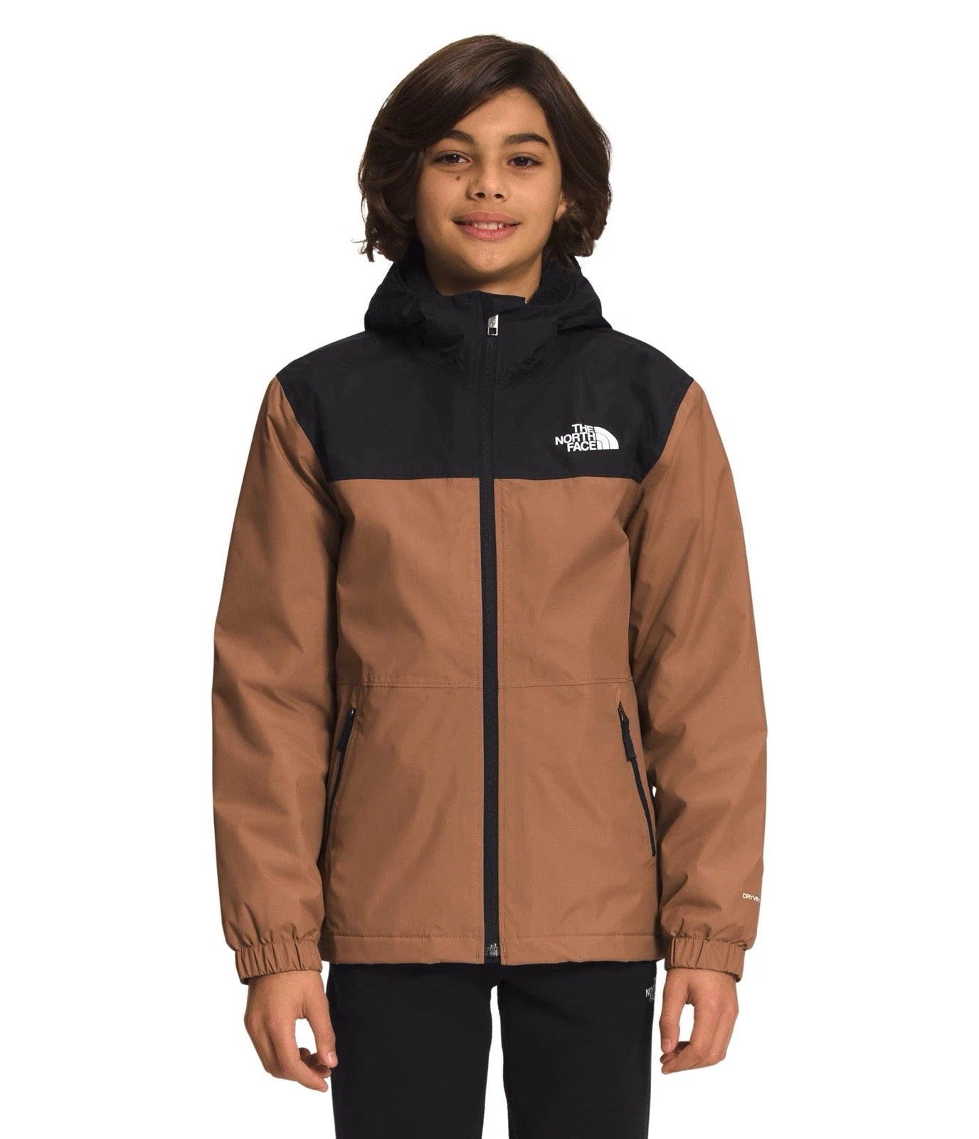 NEW North Face - Warm Storm - Waterproof Rain Winter Jacket Brown Large L 12