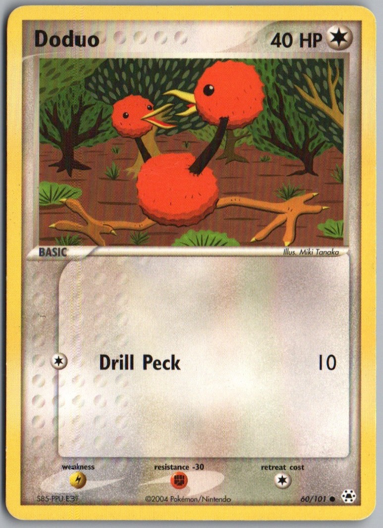 DODUO 60/101 COMMON HIDDEN LEGENDS POKEMON