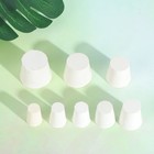  16PCS Solid White Rubber Plug Hochtemperaturbeständige Rohrstopfen Wasserdichte