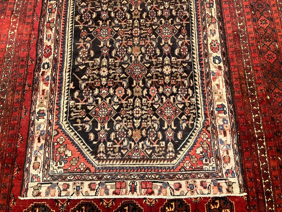 Tapete antigo Karabagh corante vegetal natural cáucaso 110 x 275 cm ARTIGO DE COLECIONADOR - Imagem 4 de 4