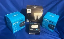 2 Echo Dots-3rd Gen, Smart Plug, Phillips Sma...