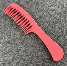 Vintage Goody Hair Super Detangler Comb Salmon Pink Coral 8.5
