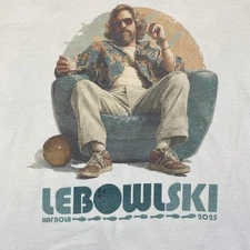 Lebowski Shirt Mens Large Beige The Dude Bowling Graphic Comfort Colors 2025