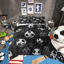 Soccer Comforter Twin Football Bedding Sets for Boys Teens Sport Themed Bedding