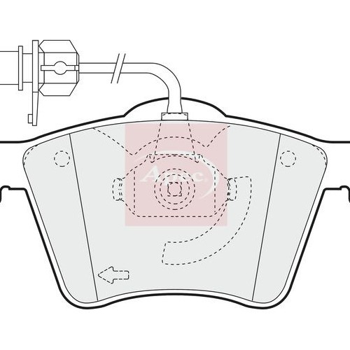 For SEAT ALHAMBRA 1996 to 2010 BRAKE PADS (FRONT) (R90) PAD1323