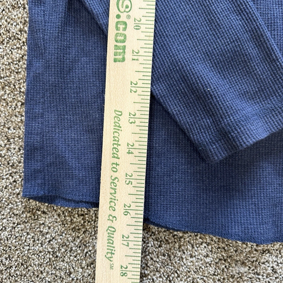 Y&R Young & Reckless Para Hombres XL Camisa Térmica Manga Larga Azul Marino Camiseta Gráfica Foto 4 de 4