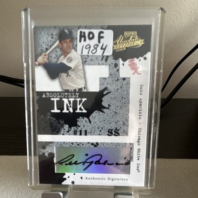 2005 Absolute Memorabilia Luis Aparicio Absolutely Ink Auto /150 HOF White Sox