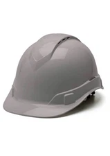 Ridgeline Cap Style Hard Hat 4 Point Ratchet Vented Gray