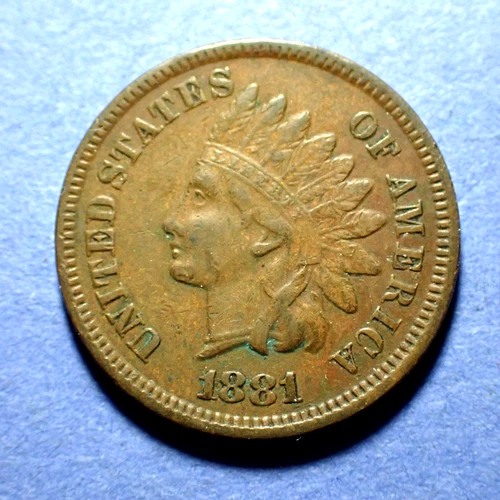 1881 Indian Cent  Ch. VF