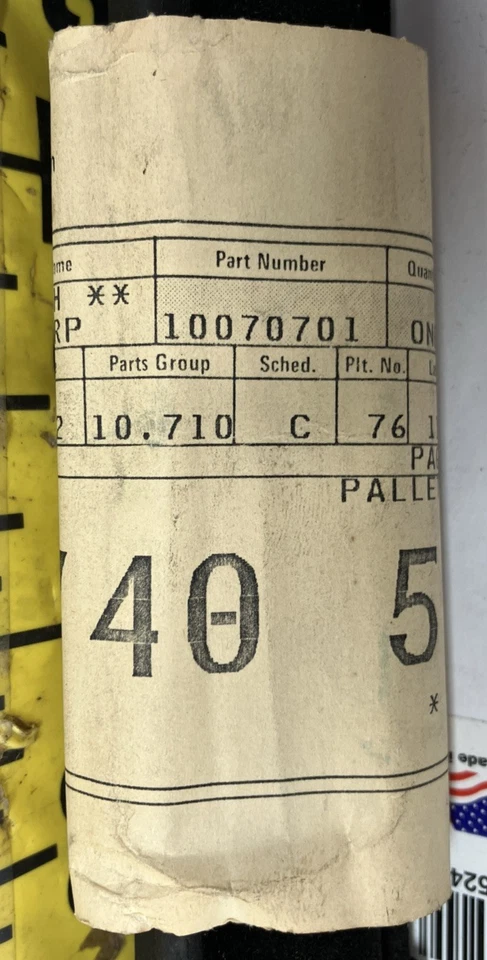 Cinto interno LH fabricante de equipamento original tira meteorológica 10070701 1987-92 Chevrolet Corsica 2DR (Bin82 - Imagem 4 de 4