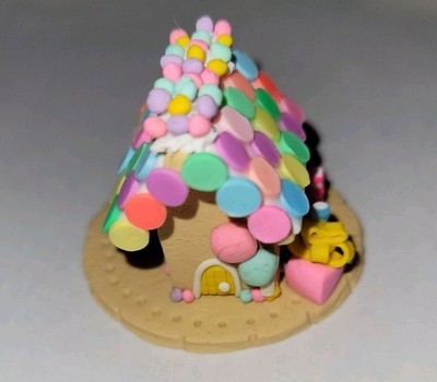 Dollhouse Birthday Gingerbread House Baked Dessert Display Celebration Balloons