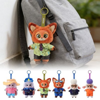 ズートピア Zootopia MINISO 海外限定 4つセット キーホルダー MINISO Zootopia Series Blindbox Confirmed Color, Plush Pendant