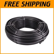 1/2" Drip Irrigation Tubing, 200ft Coil, Black Polyethylene