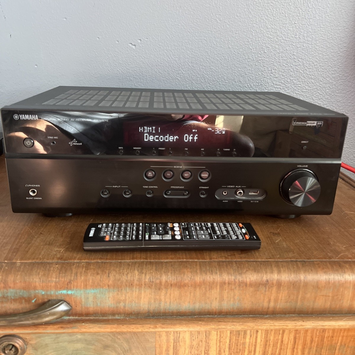 Yamaha RX-V575 Natural Sound AV Receiver Bundle With Remote