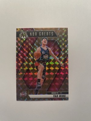 2024-25 Mosaic - NBA Greats - Yao Ming #294 - Choice Fusion Red & Yellow /75