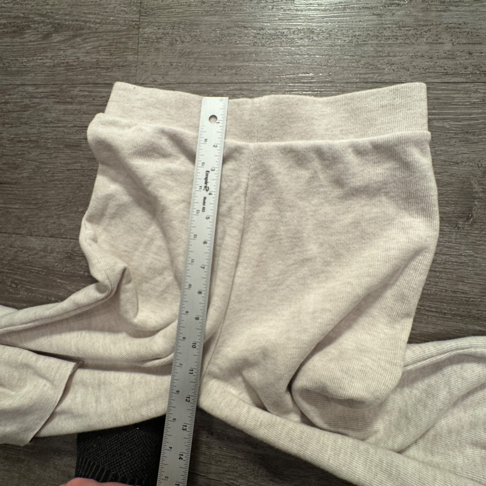 Zara Pants Womens Small Beige Stretch Flare Leg Boot Cut Pull On Knit 24x29 thumbnail 6