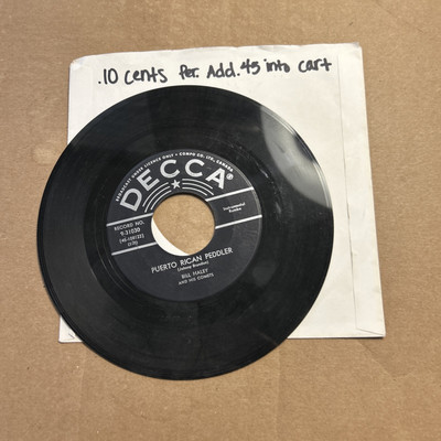 Bill Haley And His Comets  Puerto Rican Peddler/Skokiaan DECCA 45