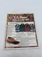 LL Bean Early Autumn 1983 Catalog Vintage RARE Clothing, Shoes, Magazine