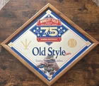 VINTAGE WRIGLEY FIELD CHICAGO CUBS OLD STYLE BEER SIGN 24" X 20