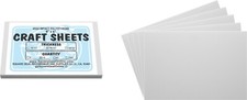 White Flex Plasticard Polystyrene Craft Sheets - 4"x6" - .040" thick - 10 Pack