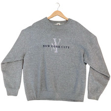 Vintage Crewneck Fruit Of The Loom Sweatshirt Mens XL NYC. Long Sleeve Y2K
