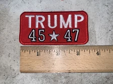 CUSTOM MADE Embroidered Trump 45 47 patch Iron On and/or Sew On
