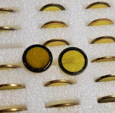 ZnSe 36 Pc Lot Zinc Selenide 12.7 mm 60 Min Wedge Optics  Laser NEW 2nds Quality