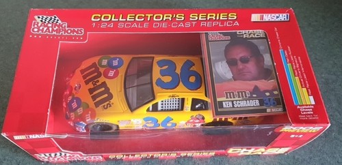 RACING CHAMPIONS 1/24 SCALE DIE-CAST NASCAR M&M's #36 STOCK CAR KEN SCHRADER. - Bild 4 von 9