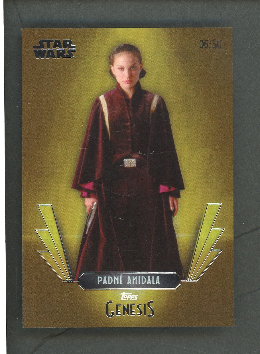 2025 Topps Disney Genesis padme amidala gold parallel 6/50