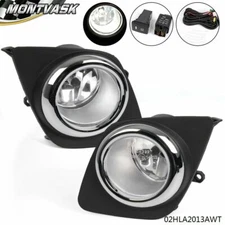 Fit For 2009-2012 Toyota RAV4 Bumper Fog Lights Driving Lamps+Switch L+R Pair