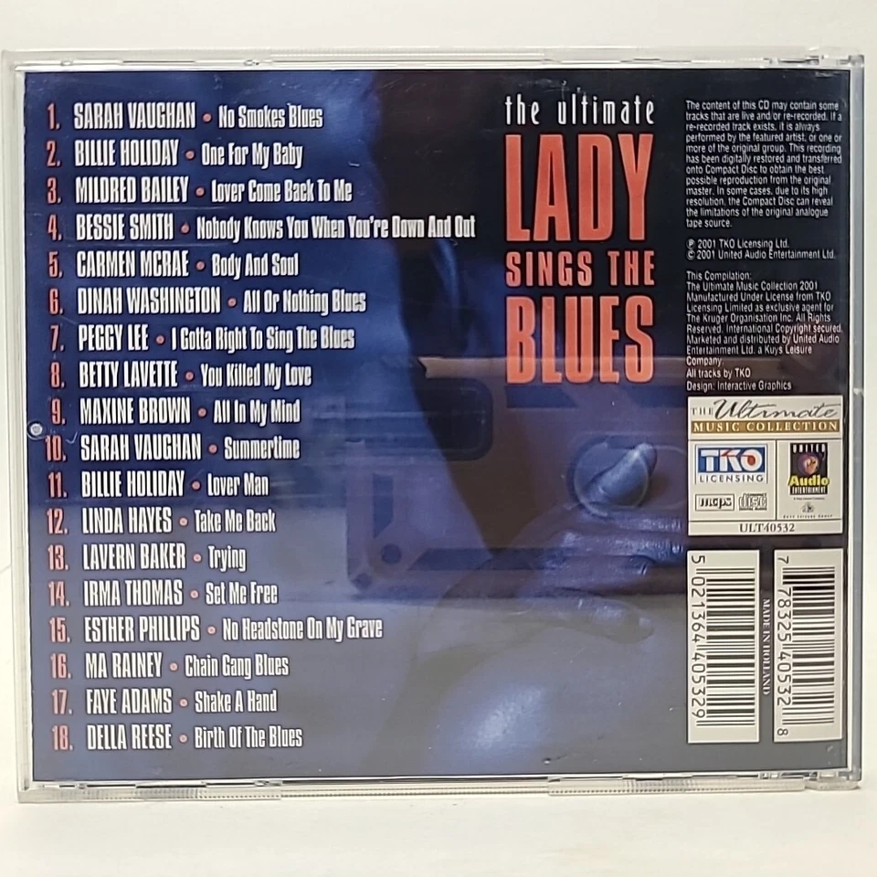 СУПЕРРЕДКИЙ компакт-диск The Ultimate Lady Sings the Blues 2001 ОЧЕНЬ ХОРОШИЙ - Изображение 2 из 3
