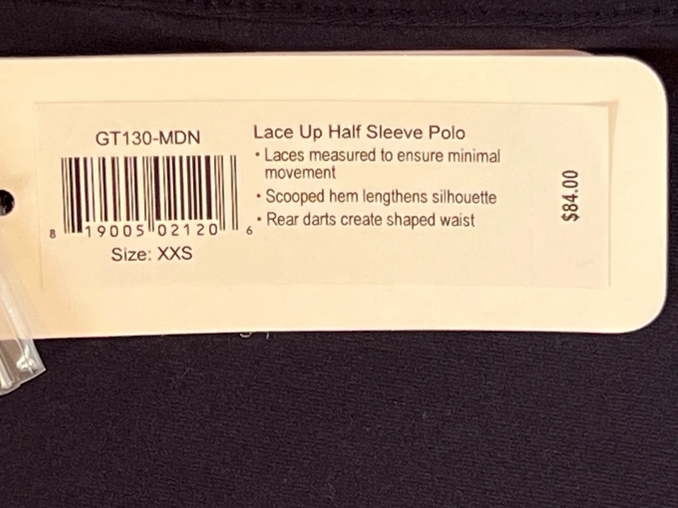 CAMISA JOFIT MUJER Top Azul Marino GOLF Con Cordones Talla XXS (16) Foto 3 de 4